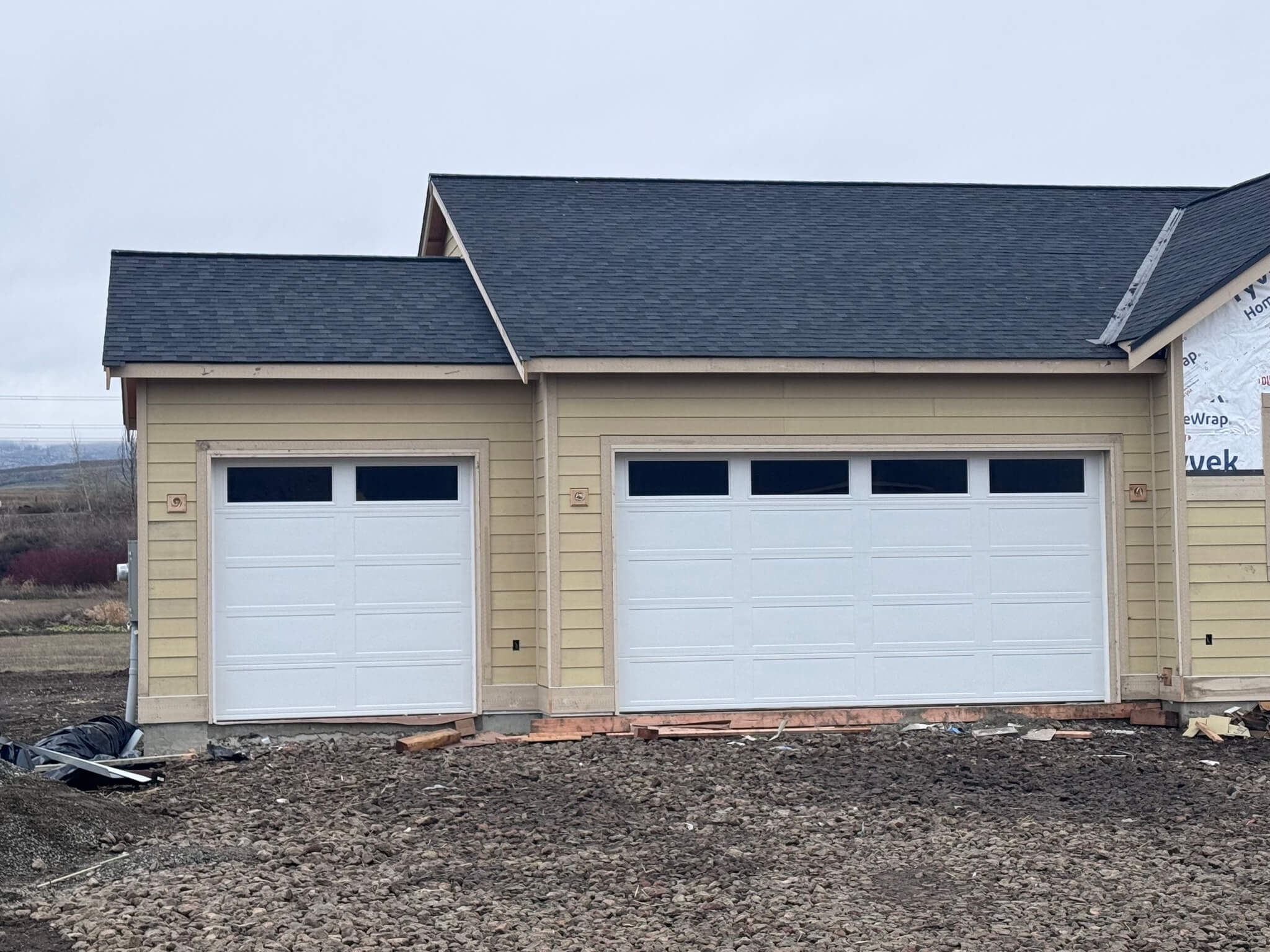 double and single garage doors