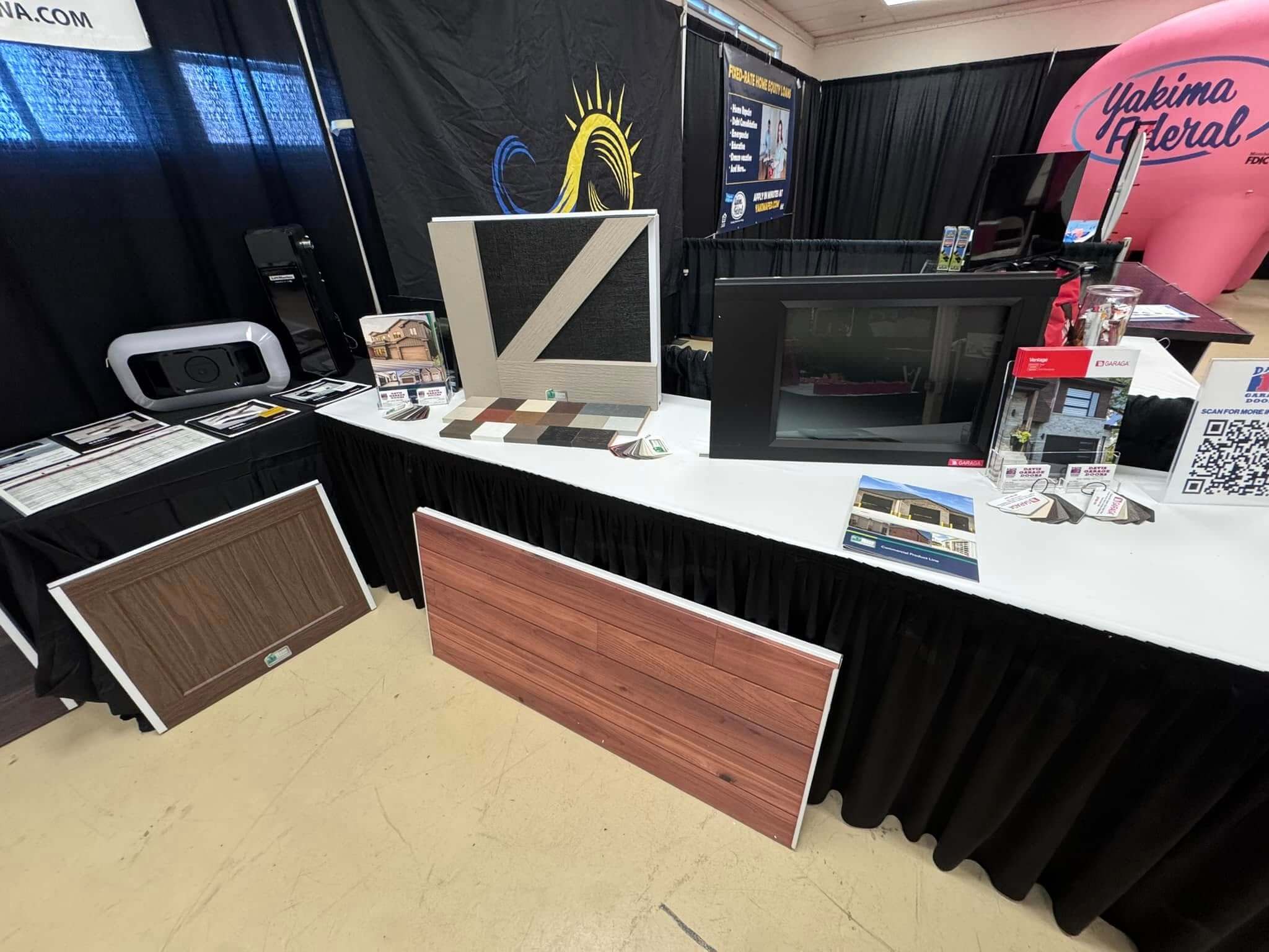 Davis Garage Doors booth at the Home and Garden Show